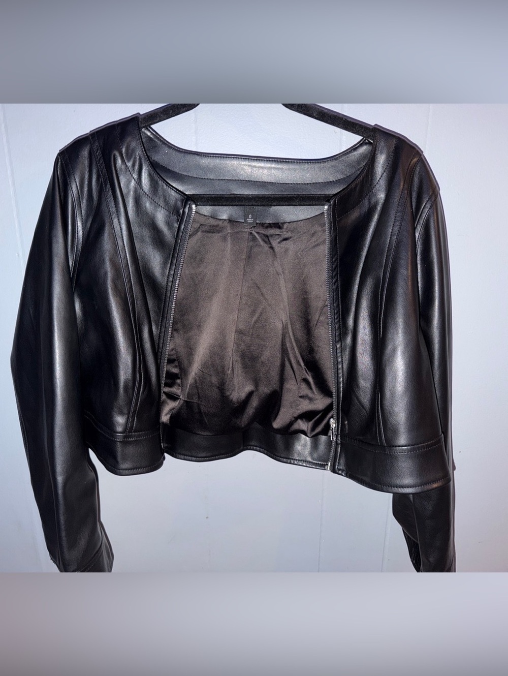 Torrid Black Faux Leather Jacket Size 0